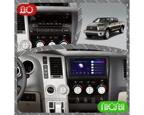 Штатная магнитола Lesko для Toyota Tundra II 2007-2013 экран 9" 2/32Gb CarPlay 4G Wi-Fi GPS Prime