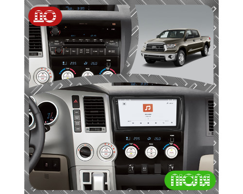 Штатная магнитола Lesko для Toyota Tundra II 2007-2013 экран 9" 4/64 QLED CarPlay 4G Wi-Fi GPS 360 Prime