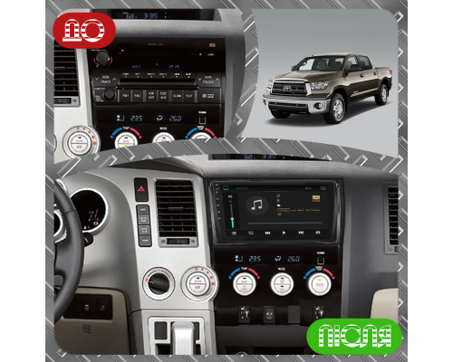 Штатная магнитола Lesko для Toyota Tundra II 2007-2013 экран 9" 4/64Gb 4G Wi-Fi GPS Top