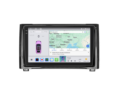 Штатная магнитола Lesko для Toyota Tundra II Рестайлинг 2013-2021 экран 9" 4/64 QLED CarPlay 4G Wi-Fi GPS 360 Prime