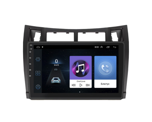 Штатная магнитола Lesko для Toyota Vitz II (XP90) 2005-2011 экран 9" 1/16Gb Wi-Fi GPS Base