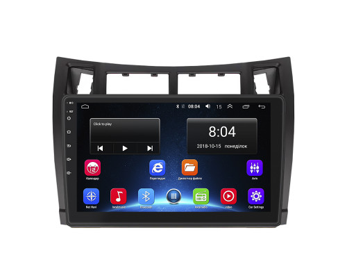 Штатная магнитола Lesko для Toyota Vitz II (XP90) 2005-2011 экран 9" 2/32Gb Wi-Fi GPS Base