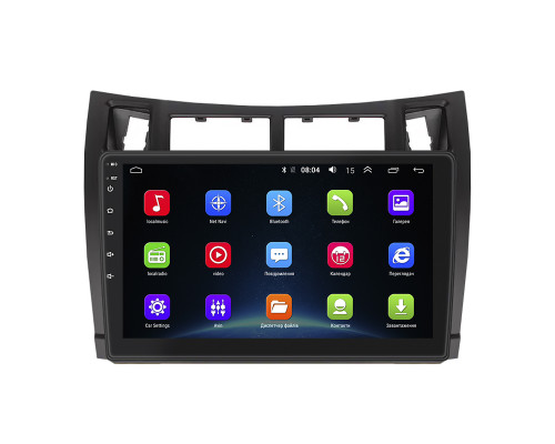 Штатная магнитола Lesko для Toyota Vitz II (XP90) 2005-2011 экран 9" 2/32Gb Wi-Fi GPS Base