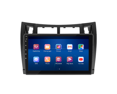 Штатная магнитола Lesko для Toyota Vitz II (XP90) 2005-2011 экран 9" 4/64Gb 4G Wi-Fi GPS Top
