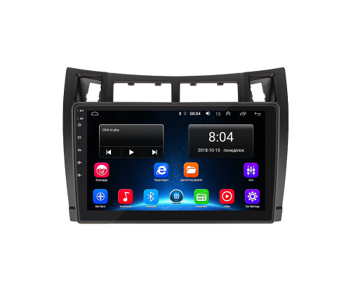 Штатная магнитола Lesko для Toyota Yaris II 2005-2009 экран 9" 2/32Gb Wi-Fi GPS Base