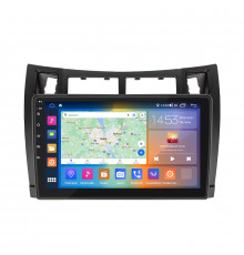 Штатная магнитола Lesko для Toyota Yaris II 2005-2009 экран 9" 4/64Gb CarPlay 4G Wi-Fi GPS Prime