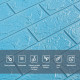 3D панель самоклеющаяся 700x770x5мм кирпич Голубой (005-5) SW-00000297