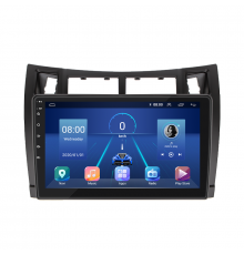 Штатная магнитола Lesko для Toyota Yaris II 2005-2009 экран 9" 2/32Gb 4G Wi-Fi GPS Top