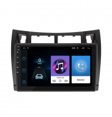 Штатная магнитола Lesko для Toyota Yaris II Рестайлинг 2009-2012 экран 9" 1/16Gb Wi-Fi GPS Base