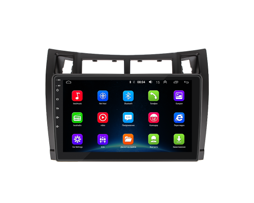 Штатная магнитола Lesko для Toyota Yaris II Рестайлинг 2009-2012 экран 9" 2/32Gb Wi-Fi GPS Base