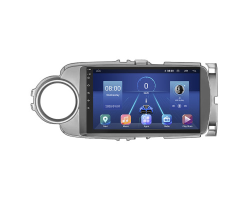 Штатная магнитола Lesko для Toyota Yaris III 2010-2014 экран 9" 4/64Gb 4G Wi-Fi GPS Top