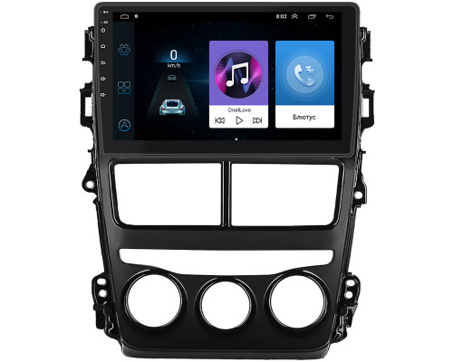 Штатная магнитола Lesko для Toyota Yaris III Рестайлинг 2 2017-2020 экран 9" 1/16Gb Wi-Fi GPS Base