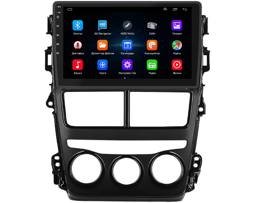 Штатная магнитола Lesko для Toyota Yaris III Рестайлинг 2 2017-2020 экран 9" 1/16Gb Wi-Fi GPS Base