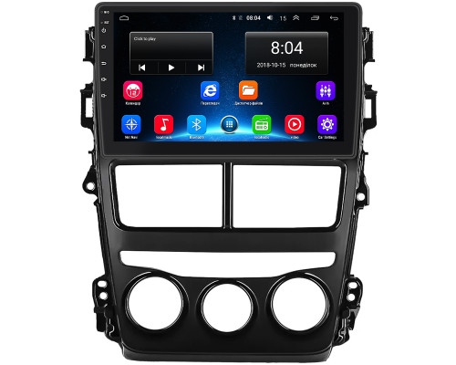 Штатная магнитола Lesko для Toyota Yaris III Рестайлинг 2 2017-2020 экран 9" 2/32Gb Wi-Fi GPS Base