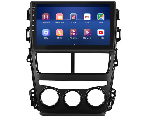 Штатная магнитола Lesko для Toyota Yaris III Рестайлинг 2 2017-2020 экран 9" 2/32Gb 4G Wi-Fi GPS Top