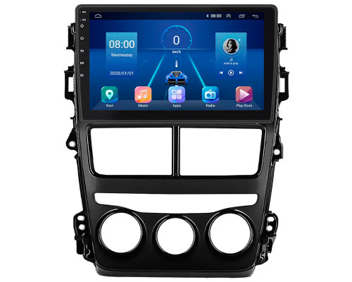 Штатная магнитола Lesko для Toyota Yaris III Рестайлинг 2 2017-2020 экран 9" 6/128Gb 4G Wi-Fi GPS Top