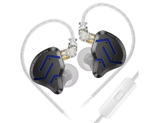 Навушники KZ ZSN Pro 2 з мікрофоном black