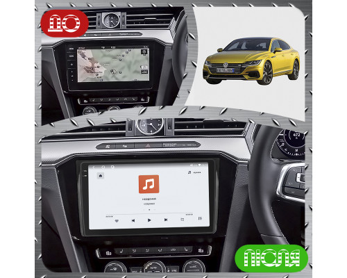 Штатная магнитола Lesko для Volkswagen Arteon I 2017-2020 экран 9" 4/64 QLED CarPlay 4G Wi-Fi GPS 360 Prime