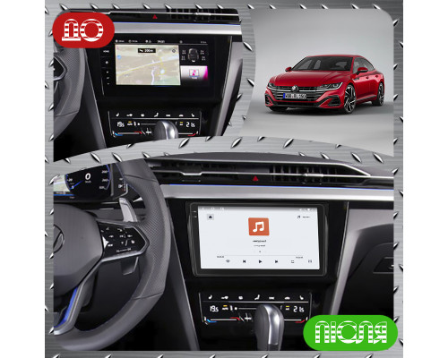 Штатная магнитола Lesko для Volkswagen Arteon I Рестайлинг 2020-н.в. экран 9" 4/64 QLED CarPlay 4G Wi-Fi GPS 360 Prime