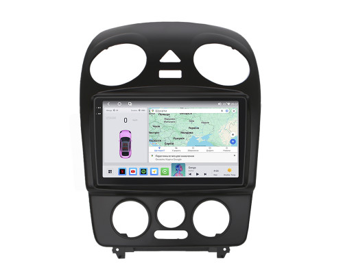 Штатная магнитола Lesko для Volkswagen Beetle I (A4) Рестайлинг 2005-2010 экран 9" 4/64 QLED CarPlay 4G Wi-Fi GPS 360 Prime