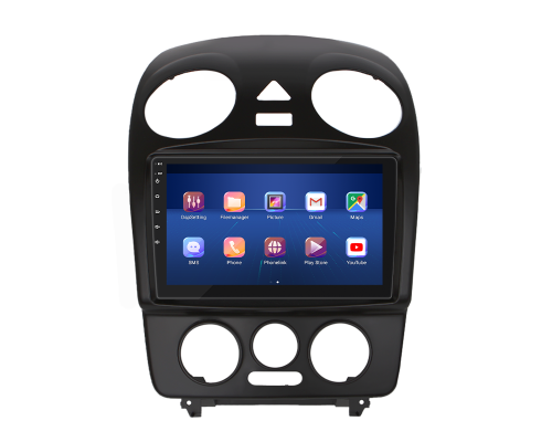 Штатная магнитола Lesko для Volkswagen Beetle I (A4) Рестайлинг 2005-2010 экран 9" 2/32Gb 4G Wi-Fi GPS Top