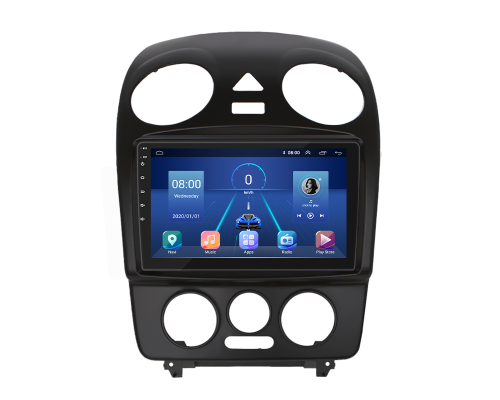 Штатная магнитола Lesko для Volkswagen Beetle I (A4) Рестайлинг 2005-2010 экран 9" 4/64Gb 4G Wi-Fi GPS Top