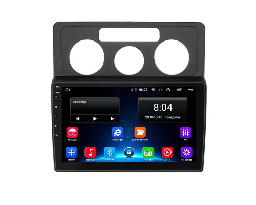 Штатная магнитола Lesko для Volkswagen Caddy III 2004-2010 экран 10" 2/32Gb Wi-Fi GPS Base