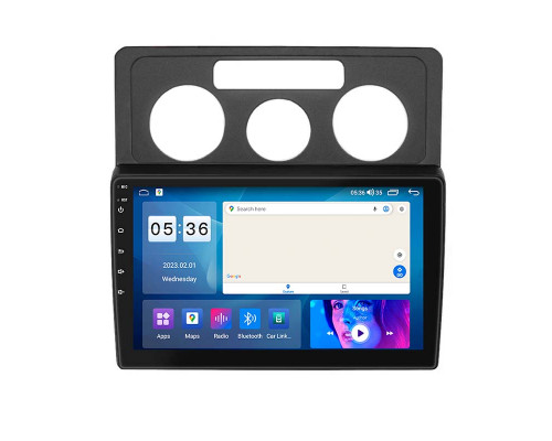 Штатная магнитола Lesko для Volkswagen Caddy III 2004-2010 экран 10" 2/32Gb CarPlay 4G Wi-Fi GPS Prime