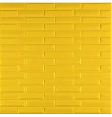 3D панель самоклеющаяся кладка 700х770х7мм Желтая (037) SW-00000302