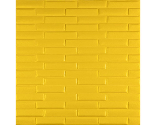 3D панель самоклеющаяся кладка 700х770х7мм Желтая (037) SW-00000302