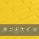 3D панель самоклеющаяся кладка 700х770х7мм Желтая (037) SW-00000302