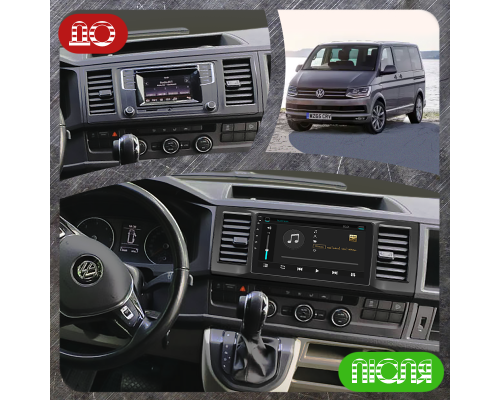 Штатная магнитола Lesko для Volkswagen Caravelle T6 2015-2020 экран 9" 2/32Gb Wi-Fi GPS Base