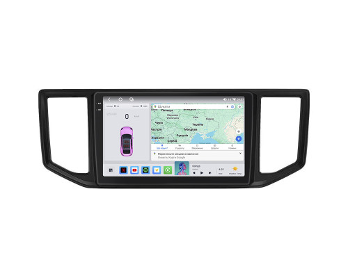 Штатная магнитола Lesko для Volkswagen Crafter II 2017-н.в. экран 10" 4/64 QLED CarPlay 4G Wi-Fi GPS 360 Prime