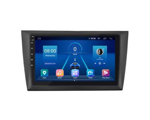 Штатная магнитола Lesko для Volkswagen Golf VI 2008-2012 экран 9" 2/32Gb 4G Wi-Fi GPS Top