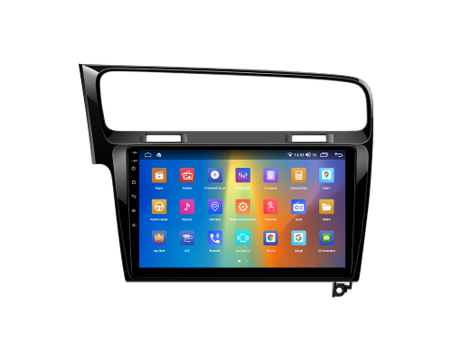 Штатная магнитола Lesko для Volkswagen Golf VII 2012-2017 экран 10" 2/32Gb CarPlay 4G Wi-Fi GPS Prime