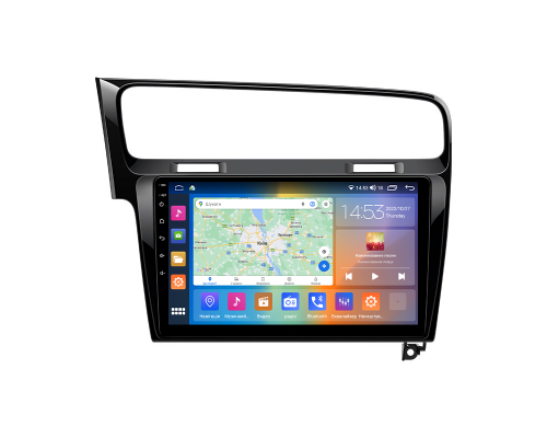 Штатная магнитола Lesko для Volkswagen Golf VII 2012-2017 экран 10" 4/64Gb CarPlay 4G Wi-Fi GPS Prime