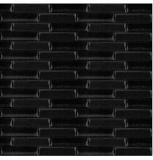 3D панель самоклеющаяся кладка 700х770х7мм Черная (038) SW-00000303