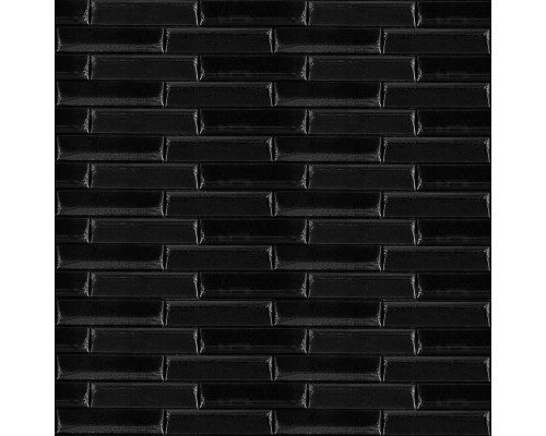 3D панель самоклеющаяся кладка 700х770х7мм Черная (038) SW-00000303