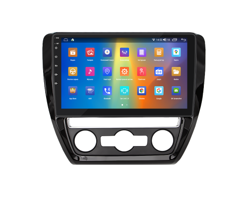 Штатная магнитола Lesko для Volkswagen Jetta VI 2010-2015 экран 10" 2/32Gb CarPlay 4G Wi-Fi GPS Prime