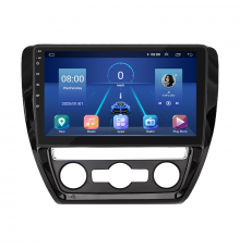 Штатная магнитола Lesko для Volkswagen Jetta VI Рестайлинг 2014-2018 экран 10" 4/32Gb 4G Wi-Fi GPS Top