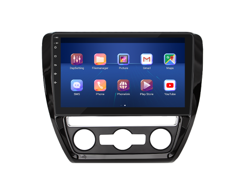 Штатная магнитола Lesko для Volkswagen Jetta VI Рестайлинг 2014-2018 экран 10" 4/32Gb 4G Wi-Fi GPS Top