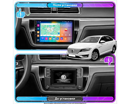 Штатная магнитола Lesko для Volkswagen Lavida I 2008-2015 экран 10" 4/64Gb CarPlay 4G Wi-Fi GPS Prime