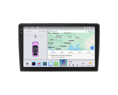 Штатная магнитола Lesko для Volkswagen Lavida I 2008-2015 экран 10" 4/64 QLED CarPlay 4G Wi-Fi GPS 360 Prime