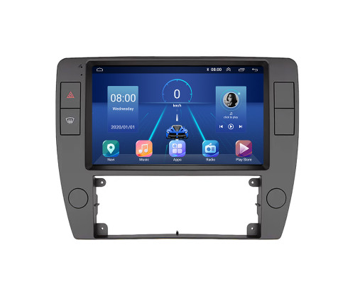 Штатная магнитола Lesko для Volkswagen Passat B5 Рестайлинг 2000-2005 экран 9" 2/32Gb 4G Wi-Fi GPS Top