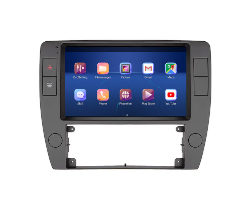 Штатная магнитола Lesko для Volkswagen Passat B5 Рестайлинг 2000-2005 экран 9" 6/128Gb 4G Wi-Fi GPS Top