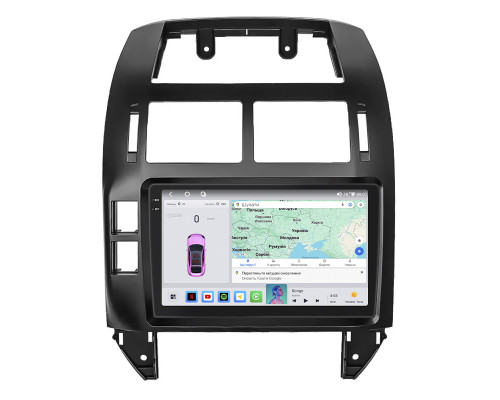 Штатная магнитола Lesko для Volkswagen Polo IV Рестайлинг 2005-2009 экран 9" 4/64 QLED CarPlay 4G Wi-Fi GPS 360 Prime