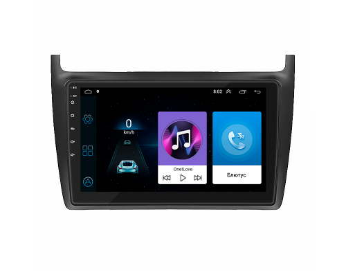 Штатная магнитола Lesko для Volkswagen Polo V 2009-2015 экран 9" 1/16Gb Wi-Fi GPS Base