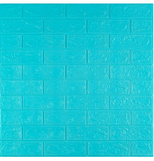 3D панель самоклеющаяся700х770х3мм кирпич Бирюза (002-3) SW-00000573