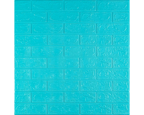 3D панель самоклеющаяся700х770х3мм кирпич Бирюза (002-3) SW-00000573