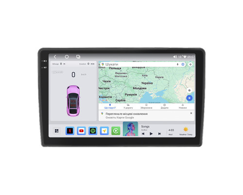 Штатная магнитола Lesko для Volkswagen Polo V Рестайлинг 2014-2020 экран 10" 4/64 QLED CarPlay 4G Wi-Fi GPS 360 Prime